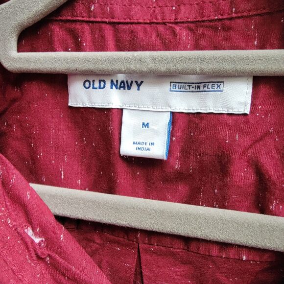 Bundle of 2 Slim-Fit Built-In Flex Everyday Plaid & Red Shirt Men's Size M - Picture 3 of 12